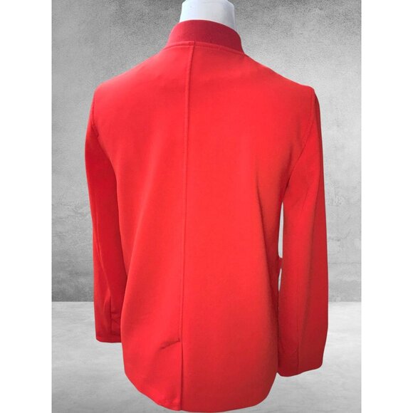 H&M Womens Regent Size 4 Orange Corporate Quiet Luxury Capsule Office Blazer NEW - Picture 7 of 10